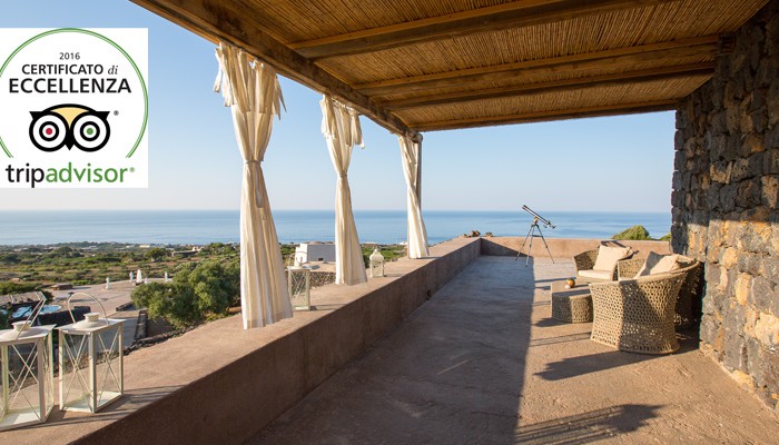Pantelleria: Dammusi Al-Qubba certificato eccellenza Tripadvisor 2016